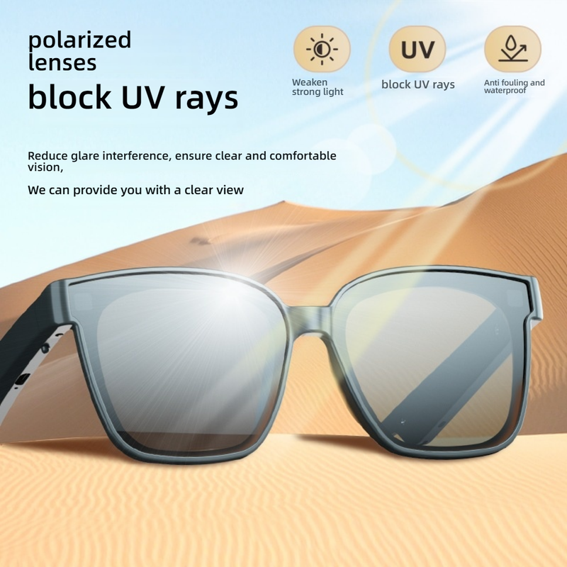 Trendy Oversized Polarized Sunglasses For Men & Women – UV400 Protection, Fashionable Square Frame, Lightweight & Comfortable_voghion.com