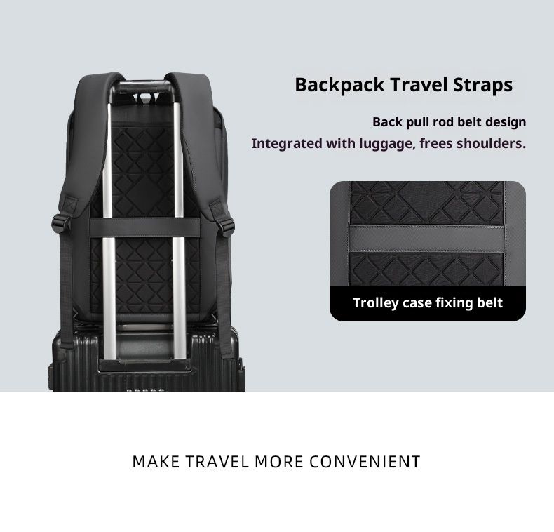 Zaino da lavoro premium, zaino per laptop di grande capacità con spallacci ergonomici, tessuto Oxford resistente all'acqua, design elegante e minimalista_voghion.com