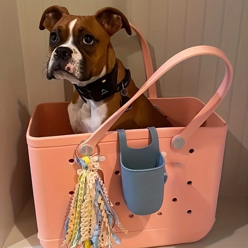 Brighten Up Your Beach Day with this Colorful EVA Hollow Out Beach Storage Handbag!_voghion.com