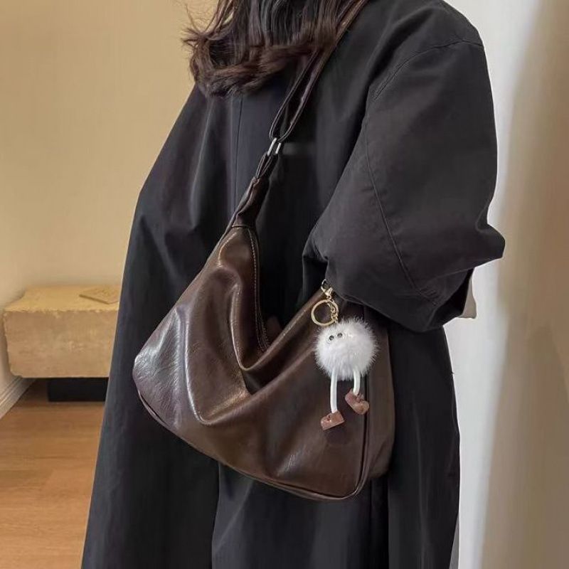 Borsa a tracolla da donna, versatile, casual e minimalista, di grande capacità, modello 2025, nuova moda._voghion.com