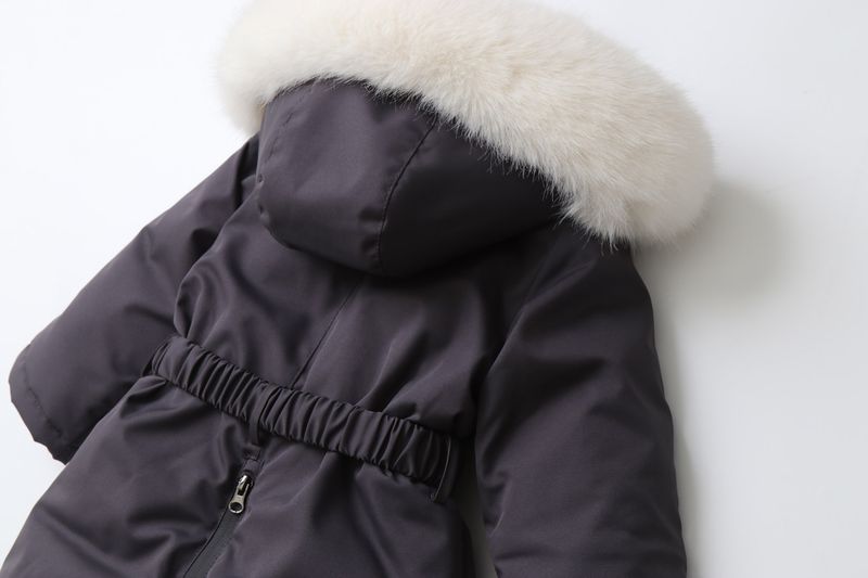 Traje de nieve infantil con forro polar – Pelele de invierno ultracálido con capucha (90-120 cm) – Mono de esquí unisex con cremallera completa para niños pequeños_voghion.com
