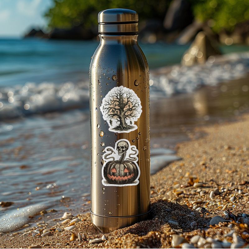 Aufkleber 50 Nordic Horror Halloween Serie Graffiti Aufkleber Wasser Tasse Computer Dekoration Aufkleber Urlaub Aufkleber_voghion.com