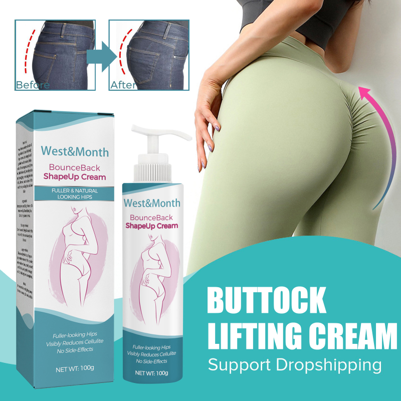 Liftingový krém na hýždě, proti celulitidě, proti povislé pokožce, zeštíhlující pas, stehna, zpevnění těla, tvarující masáž hýždí a povislé zadky_voghion.com