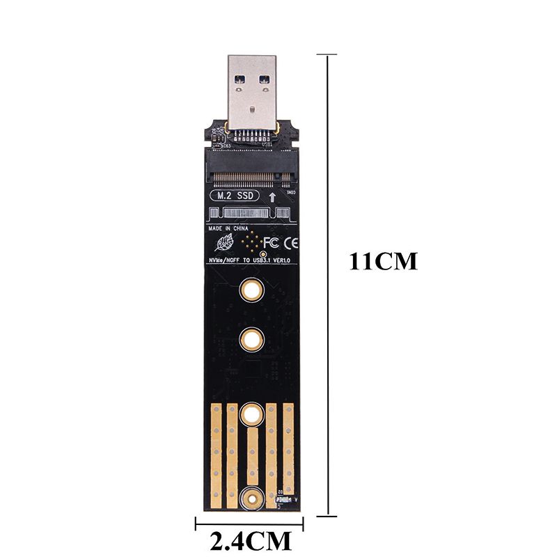 NVMe Ngff SSD Solid State zu Usb3.1typc-a Adapter Festplattenbox M.2 Dual Protocol Bare Card Direktstecker_voghion.com