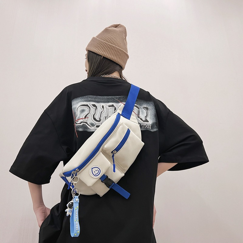 Coole Umhängetasche für Herren, Cross-Brusttasche, Street-Trend, Studenten-Umhängetasche, lässige Herren-Hüfttasche, Handgepäck (Gurtanhänger)_voghion.com