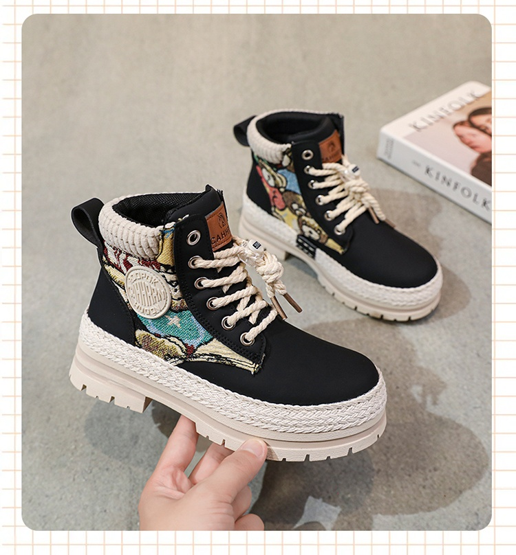 Parent-child Martin Boots Cargo Knight Boots Boys And Girls' Shoes Medium And Large Children_voghion.com
