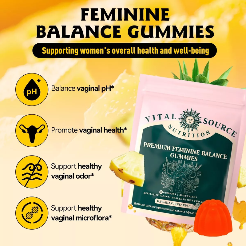 Gume Vital Source Feminine Balance - Ananas Hawaiian 60 de gume_voghion.com