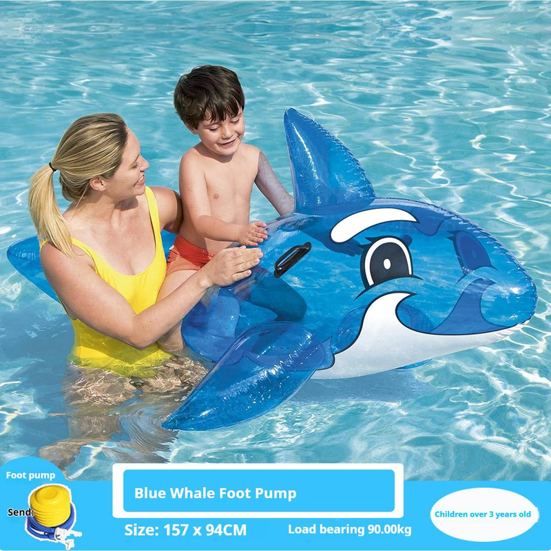 Animal Inflatable Air Cushion Floating Raft Reclining Chair Bed On Water Adult And Children Mermaid Recliner Shell Shark Turtle Electric Ray Whale_voghion.com