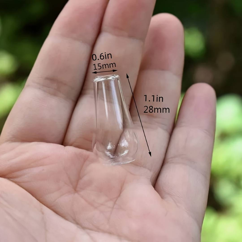 4 Pcs Mini Teardrop Glass Vases, The World's Unique Small Vases_voghion.com