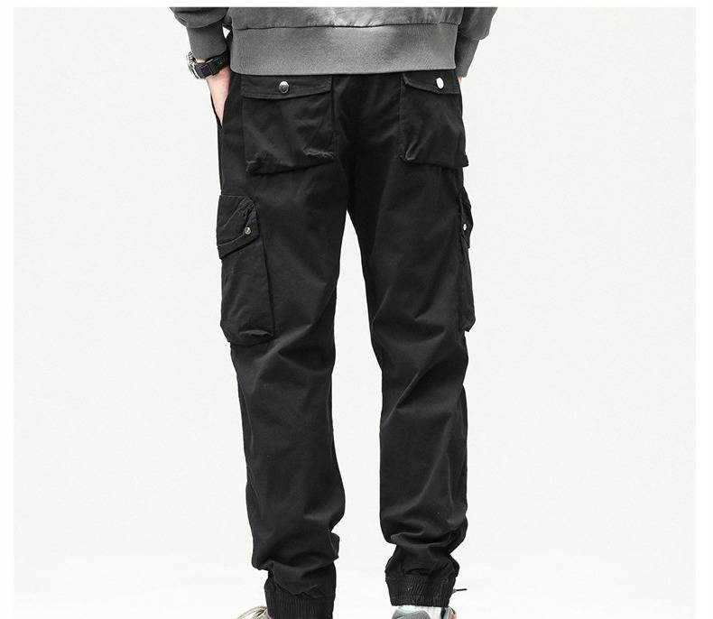 Men's Tactical Cargo Pants - Classic Workwear Style With Multiple Pockets, Relaxed Fit & Slim Cuff For Urban Streetwear_voghion.com