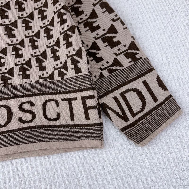 Strickpullover-Set für Mädchen – trendiges, langärmliges Zweiteiler-Outfit mit Buchstabendruck für Herbst und Winter, weiche Acrylmischung, lässig und stylisch_voghion.com