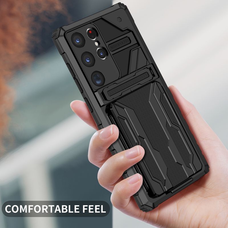 Layer Samsung Galaxy Wallet Case - Fashion Flip Cover with Card Holder & Pouch - Perfect Fit for A53 5G/ A52 5G & S23, S22, S21, S20 Ultra, Plus_voghion.com