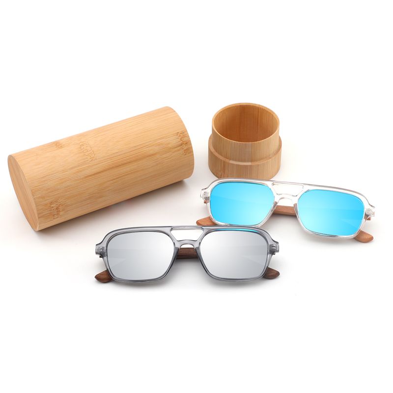 nuovi occhiali da sole polarizzati da uomo e da donna, classici retrò in legno di bambù_voghion.com