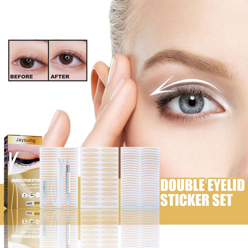 Jaysuing Setting Cream - langanhaltende, natürliche, spurlose, unsichtbare, nicht klebende Double Eyeskin Stick Beauty Mask_voghion.com