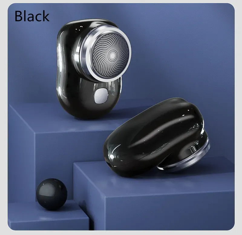 Mini Portable Shaver Rechargeable Travel Beard Trimmer Razor Hair Removal Electric Shavers For Men L230823_voghion.com