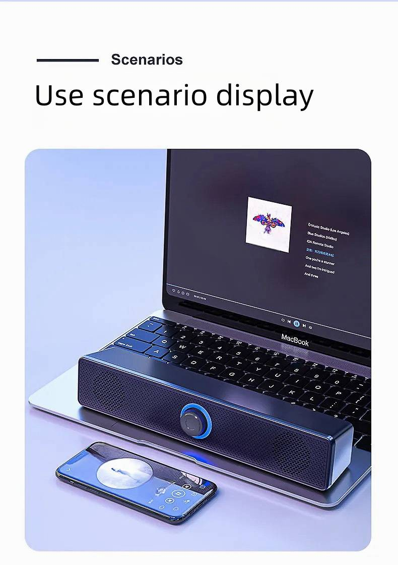 Počítačový audio stolní domácí malý reproduktor duální reproduktory velký objem notebook stolní počítač dlouhý pás Bluetooth těžký subwoofer_voghion.com