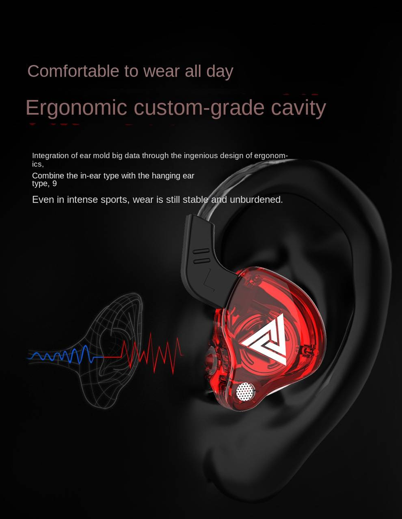 QKZ AK6 è dotato di controllo in-ear in-line con microfono e cuffie multicolori_voghion.com