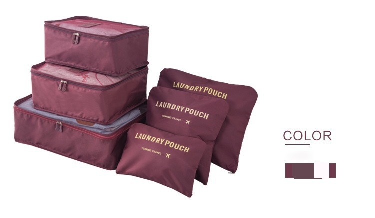 Travel Storage Bag Set Storage Bag Six Piece Set Luggage Storage Waterproof Storage Bag Storage Bag 6 Piece Set_voghion.com