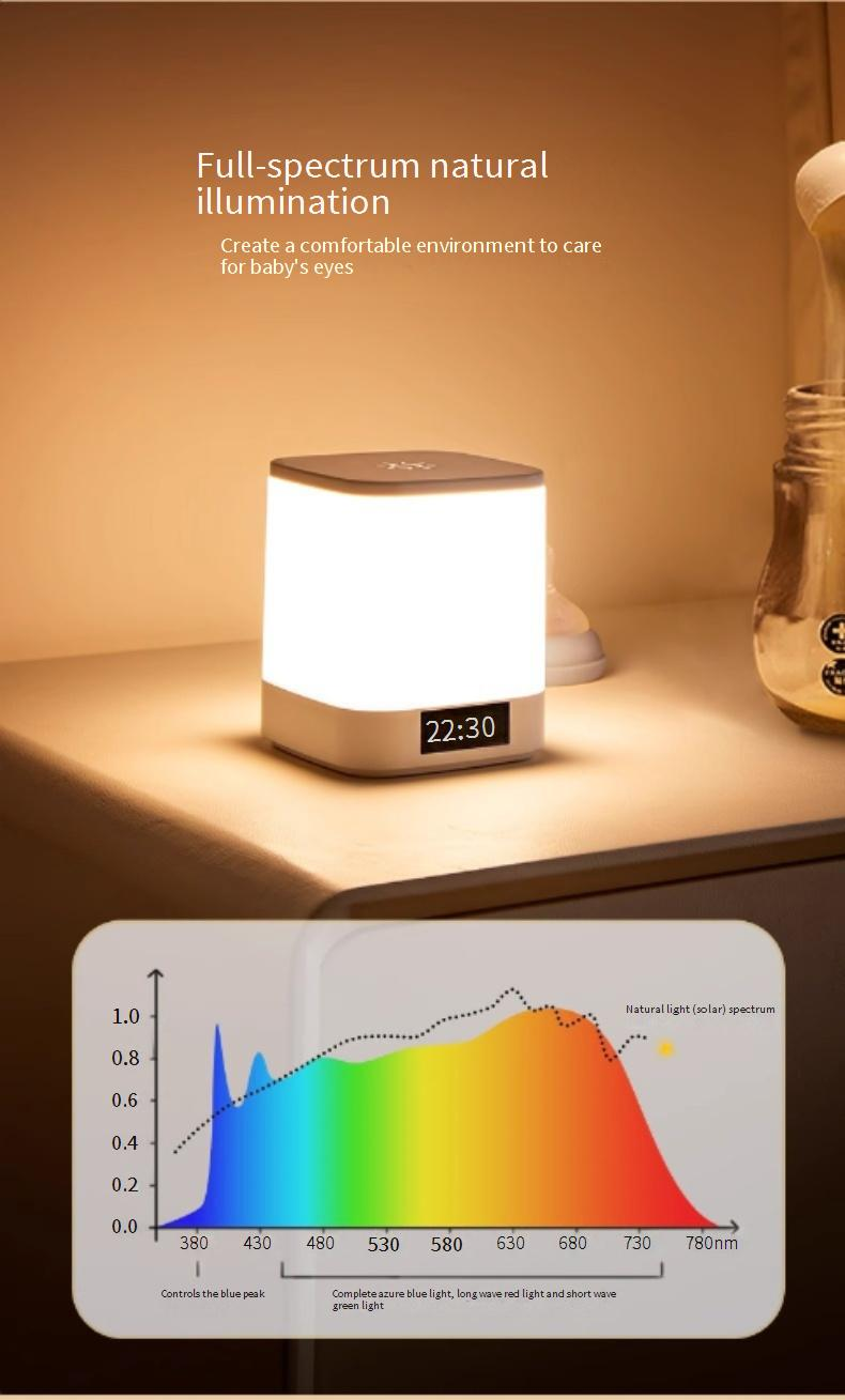 Wiederaufladbares Nachtlicht fürs Schlafzimmer – sanftes Leuchten, augenschonend, perfekt zum Füttern von Babys und Kindern (Touch-Steuerung, 3 Farben, Timerfunktion, USB-Aufladung)_voghion.com
