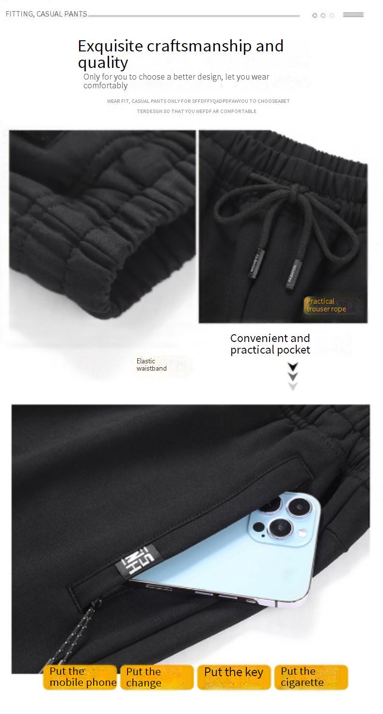 Lässige Cargohose aus Baumwolle für Herren – Slim Fit, atmungsaktiv und bequem, Militär-Tarnmuster, elastischer Bund mit Kordelzug, leicht für den Sommer_voghion.com