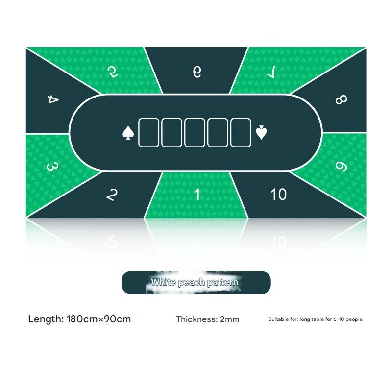 60X120,90x180 Cm Poker Mat, 6-10 Players Texas Hold'em Poker Mat Poker Topper Folding Portable Poker Table Top Layout Poker Games, Blackjack, Casino_voghion.com