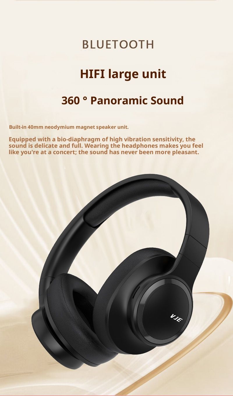 Bluetooth-Kopfhörer mit 30 Stunden Akkulaufzeit, leichten Ohrpolstern aus Memory-Schaum und faltbarem Design_voghion.com