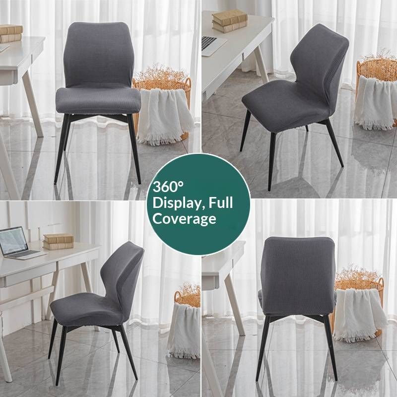 Fodera per poltrona Wingback – Fodera in poliestere elasticizzato con impugnatura antiscivolo, colori moderni e solidi (mais, viola, blu denim e altri)_voghion.com