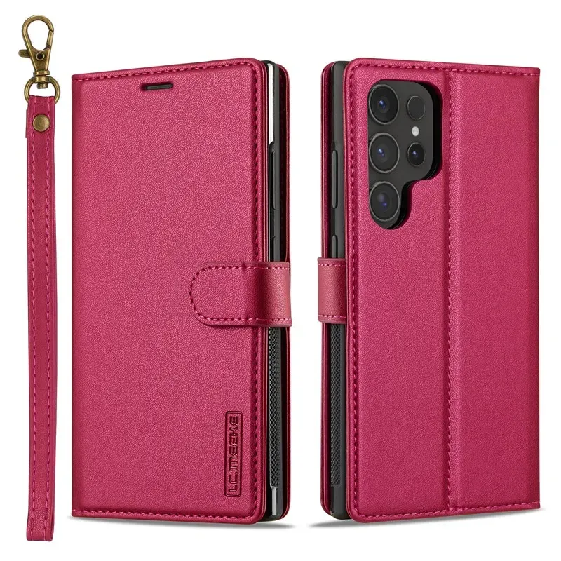 Custodia in pelle per Samsung Galaxy S25 S24 Ultra S23 S22 Plus S21 S20 FE A16 A36 A56 A15 A35 A55 A54 A34 A14 Portafoglio magnetico a ribalta_voghion.com