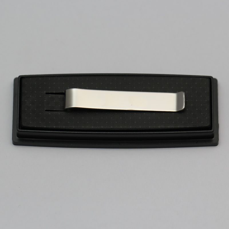 Fermacravatta in acciaio inossidabile inciso stile semplice per uomo_voghion.com