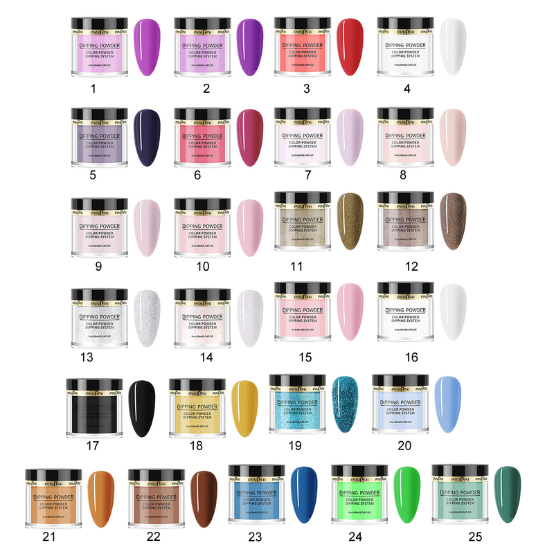 BeautyLife 10 ml poudre de trempage pour ongles ingrédients sûrs couleur vive effet visuel époustouflant poudre d'infiltration pratique pour ongles bricolage Gadget d'art des ongles_voghion.com