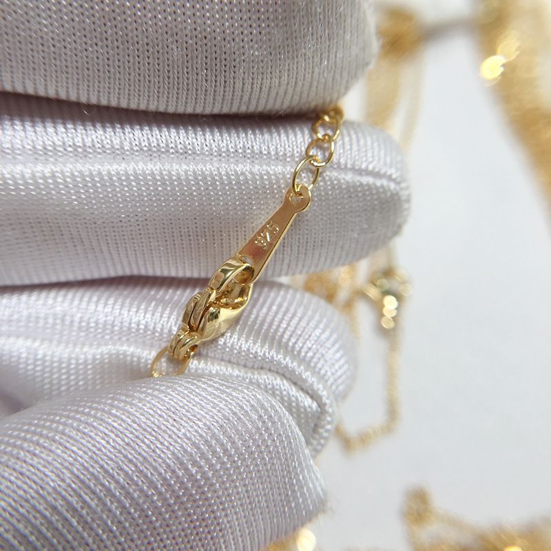 Catena piatta in oro diretta dalla fabbrica, catena clavicola, catena piatta galvanica, catena pendente, vendita all'ingrosso transfrontaliera dal vivo_voghion.com