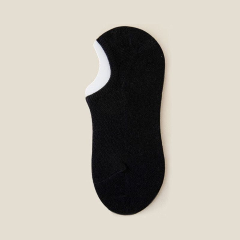 2025e Invisible Spring Summer Thin Cotton Boat Silicone Non-Slip Low Cut Breathable Deodorant Men's Mesh Socks_voghion.com