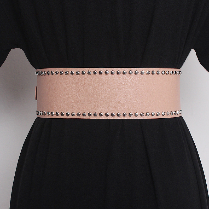 Cintura larga da donna, vestito, camicia, decorazione in vita, cintura estiva rosa viola, alla moda e versatile_voghion.com