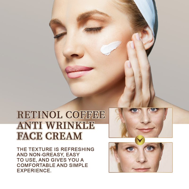 Crema antirughe al caffè EELHOE Retinol, ripara la pelle danneggiata, riduce le rughe e le macchie, rassoda e ammorbidisce._voghion.com