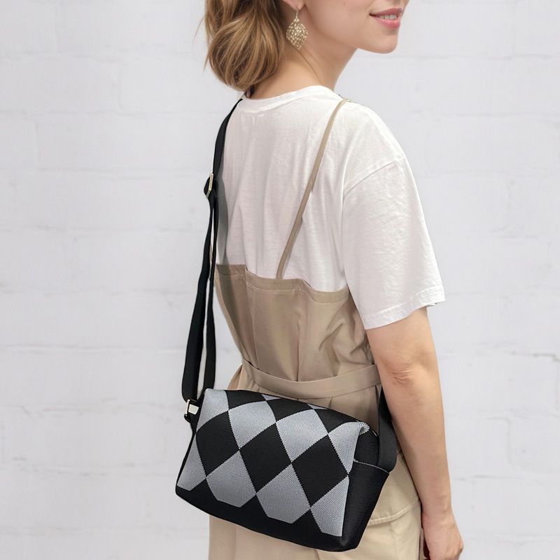 Borsa a tracolla versatile e carina in maglia, piccola borsa da donna, zaino per telefono_voghion.com