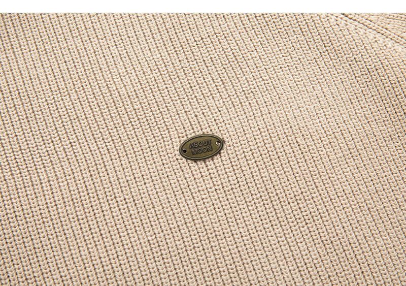 "Maglione da uomo slim fit con cerniera a un quarto – Pullover in maglia antipiega per abbigliamento casual e invernale"_voghion.com