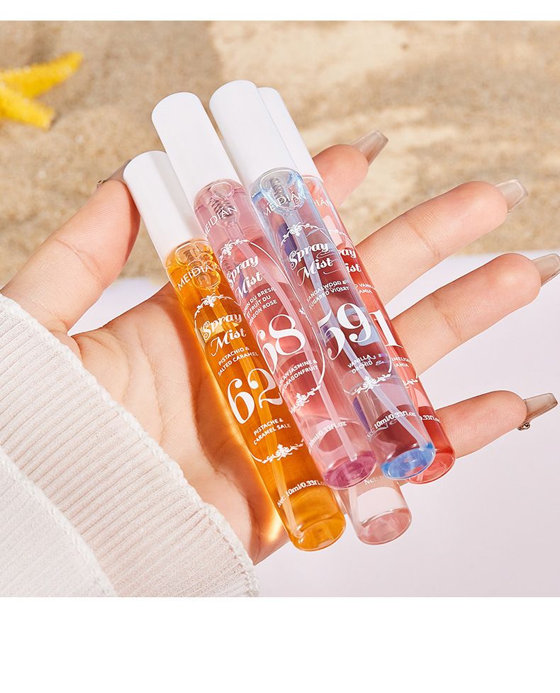 Coffret de parfums sans alcool - Parfums numériques inspirés de la plage, 5 kits de voyage de 10 ml au parfum longue durée_voghion.com