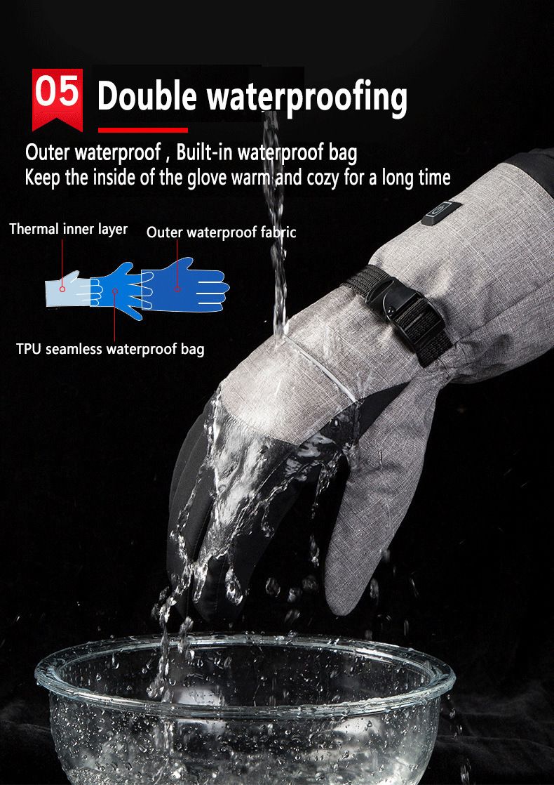 Guantes inteligentes para deportes, ciclismo al aire libre, prevención del frío invernal, calefacción eléctrica, guantes calefactores y guantes de esquí._voghion.com