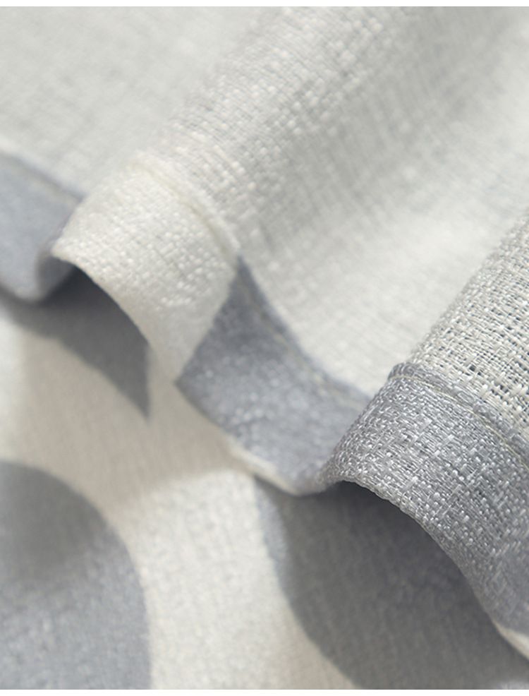 Vorhänge mit Kürbisblumen-Print, grauer Hintergrund, hochwertige, unordentliche, halblichtblockierende Vorhänge, geeignet für Wohnzimmer- und Balkonvorhänge_voghion.com