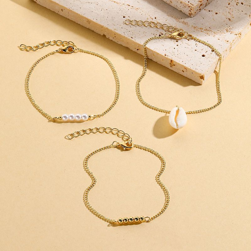 beach rice beads ins style anklet Bohemian retro set multi layer anklet feminine_voghion.com