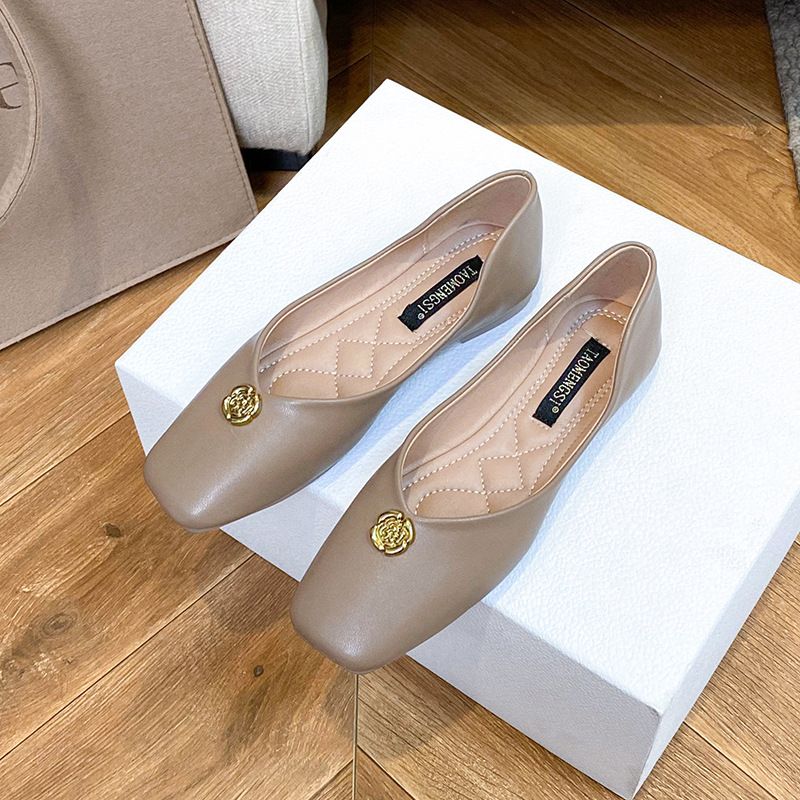 563 Huidong County Daling Yixin Da Casual Camellia Flat Women's High-End Soft Sole Single Shoes_voghion.com