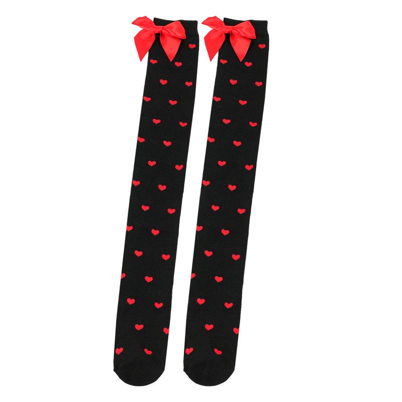 Le calze Red Lips Love per San Valentino saranno calze sopra il ginocchio e graziose calze con fiocco_voghion.com