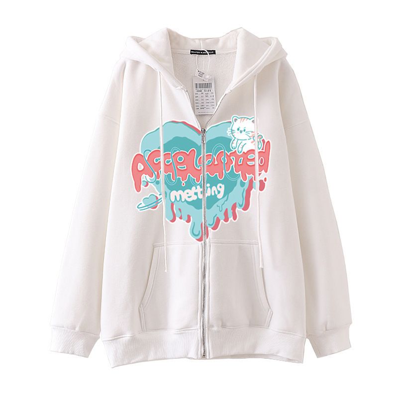 Felpa con cappuccio in pile sportivo con stampa di lettere, tinta unita, autunno inverno 2025, nuovo stile Gali Welfare per donna_voghion.com