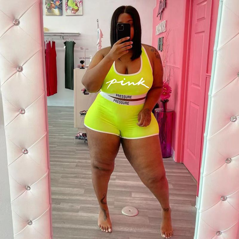 Women's Clothing Independent Station Fashionable Casual Sexy Letter Print Swimsuit Two-piece Set_voghion.com