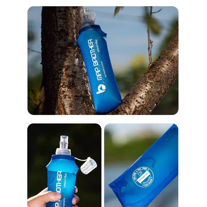 Outdoor Sports Bottle Foldable Soft Bag Trail Running Marathon Portable Water Cup_voghion.com