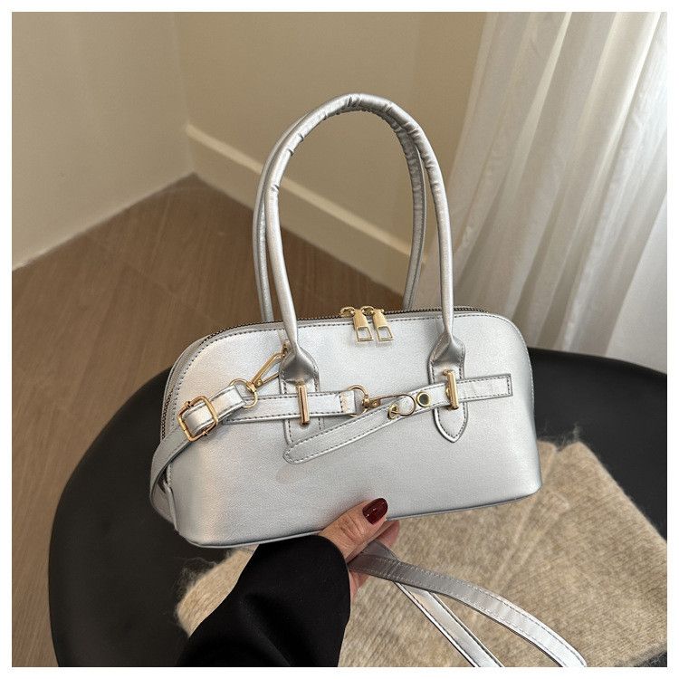 Minimalistische Nischen-Handtasche für Pendler für Damen 2025 Neue Mode Retro-Unterarmtasche Einfache Umhängetasche mit großer Kapazität_voghion.com