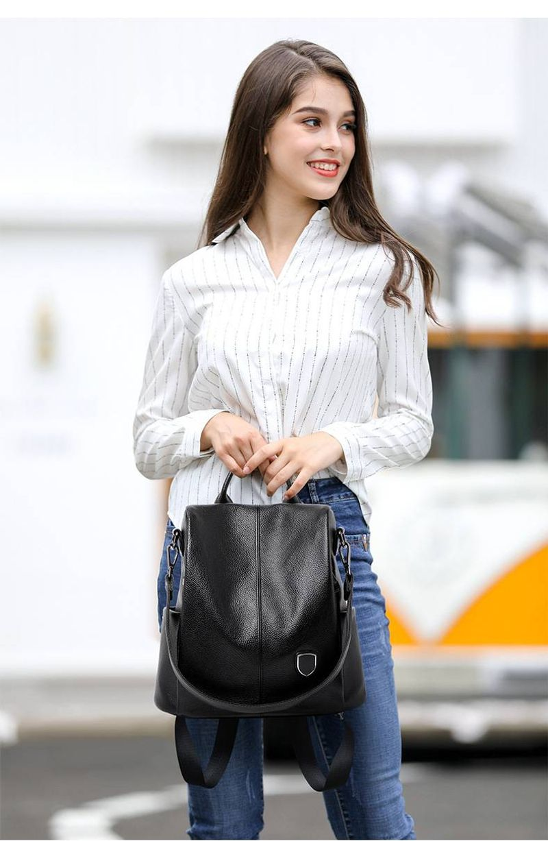 Explosions-Lederrucksack Damen, neuer weicher Ledermode-Joker-Rucksack für Mutter und Reise mit großem Fassungsvermögen._voghion.com