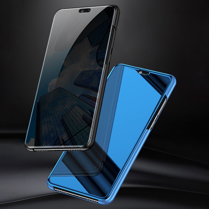 Xiaomi Redmi Note 11 için Akıllı Flip Kılıf Aynalı Deri Standlı Telefon Kılıfı Redmi Note 11 Pro Plus 11S 5G Braket Kılıfı_voghion.com
