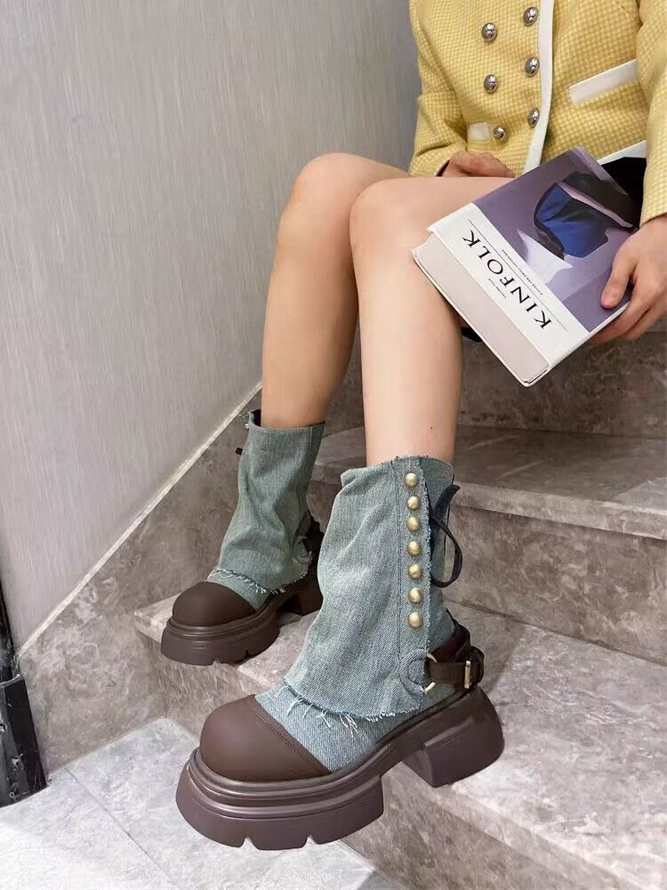 Bottes de cowboy à muffins de niche Bottines tendance_voghion.com