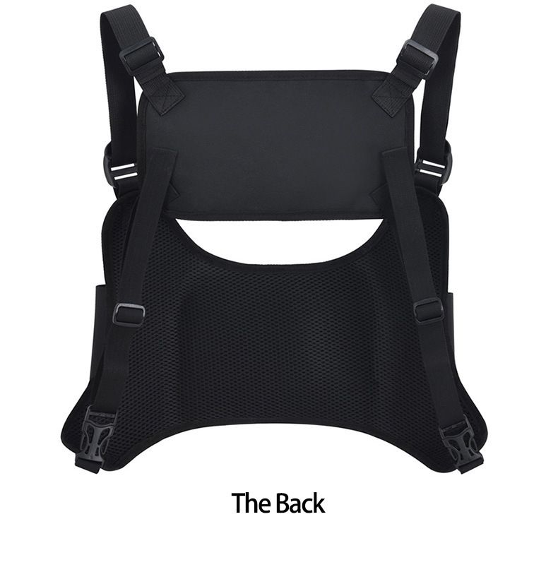 Herren-Brusttaschen, Hüfttaschen, Weste, Doppelkessel-Brusttasche, multifunktionale taktische Westentasche, mehrere Taschen, wasserdichte Nylontasche, große Kapazität_voghion.com
